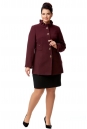 Женское пальто из текстиля с воротником 8000915