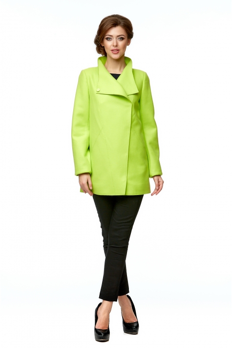 Женское пальто из текстиля с воротником 8002003