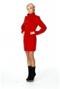 Женское пальто из текстиля с воротником 8002501
