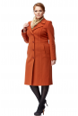 Женское пальто из текстиля с воротником 8002593