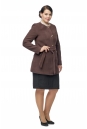 Пальто женское из текстиля с воротником 8002741
