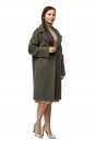 Женское пальто из текстиля с воротником 8002932