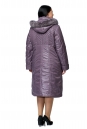 Женское пальто из текстиля с капюшоном, отделка песец 8010104-3