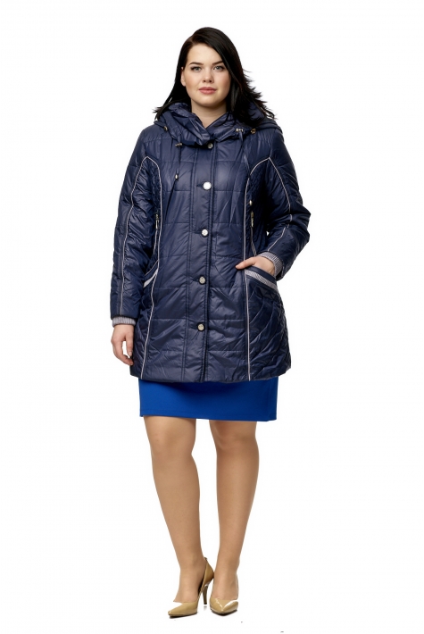 Куртка женская из текстиля с капюшоном 8010416