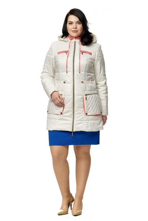 Куртка женская из текстиля с капюшоном 8010540