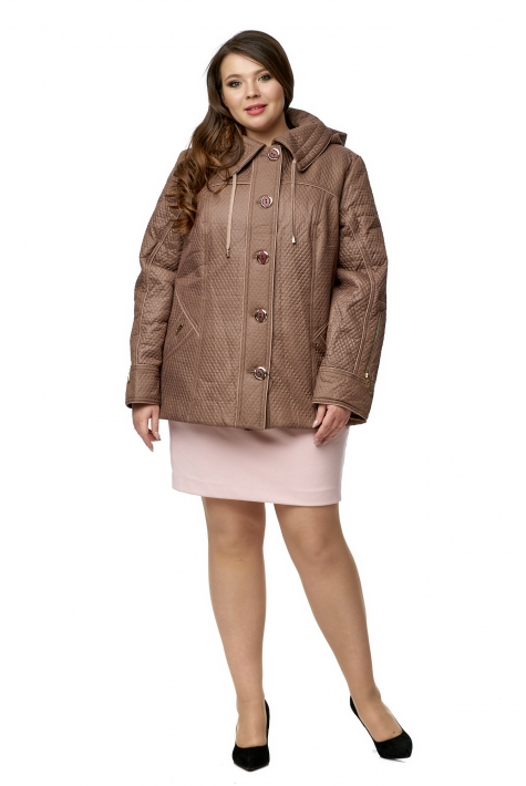 Куртка женская из текстиля с капюшоном 8010555