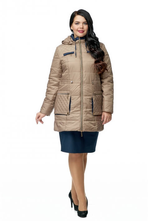 Куртка женская из текстиля с капюшоном 8010648