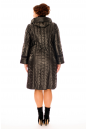 Женское пальто из текстиля с капюшоном, отделка искусственный мех 8011878-3