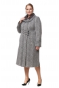 Женское пальто из текстиля с воротником 8012222