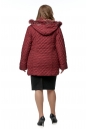Пуховик женский из текстиля с капюшоном, отделка песец 8016210-3