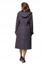 Женское пальто из текстиля с капюшоном, отделка искусственный мех 8016443-3