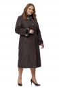 Женское пальто из текстиля с капюшоном, отделка искусственный мех 8016444-2