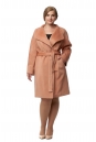 Женское пальто из текстиля с воротником 8017942