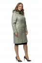 Женское пальто из текстиля с капюшоном, отделка искусственный мех 8020461-2