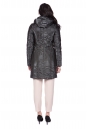 Женское пальто из текстиля с капюшоном 8021837-3