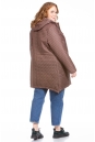 Пуховик женский из текстиля с капюшоном 8022808-3