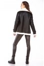 Женская кожаная куртка из эко-кожи с воротником, отделка искусственный мех 8023319-11
