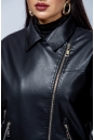 Женская кожаная куртка из эко-кожи с воротником 8023325-2