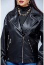 Женская кожаная куртка из эко-кожи с воротником 8023325-3