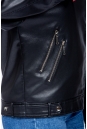 Женская кожаная куртка из эко-кожи с воротником 8023325-4