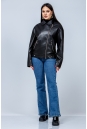 Женская кожаная куртка из эко-кожи с воротником 8023325-6