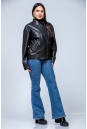 Женская кожаная куртка из эко-кожи с воротником 8023325-7
