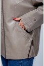 Женская кожаная куртка из эко-кожи с капюшоном 8023326-16
