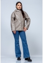Женская кожаная куртка из эко-кожи с капюшоном 8023326-19