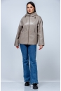 Женская кожаная куртка из эко-кожи с капюшоном 8023326-20