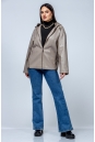 Женская кожаная куртка из эко-кожи с капюшоном 8023326-22