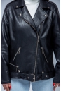 Женская кожаная куртка из эко-кожи с воротником 8023327-8
