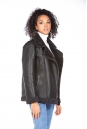 Женская кожаная куртка из эко-кожи с воротником, отделка искусственный мех 8023331-9