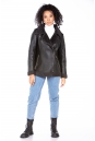 Женская кожаная куртка из эко-кожи с воротником, отделка искусственный мех 8023331-11