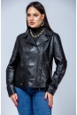 Женская кожаная куртка из эко-кожи с воротником 8023360-5