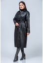 Женское кожаное пальто из эко-кожи с воротником 8023361-18