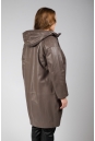 Женское кожаное пальто из натуральной кожи с капюшоном 8023423-3