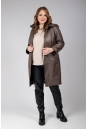 Женское кожаное пальто из натуральной кожи с капюшоном 8023423-6