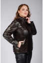 Женская кожаная куртка из натуральной кожи с воротником 8023425-10