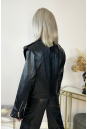 Женская кожаная куртка из натуральной кожи с воротником 8024139-5