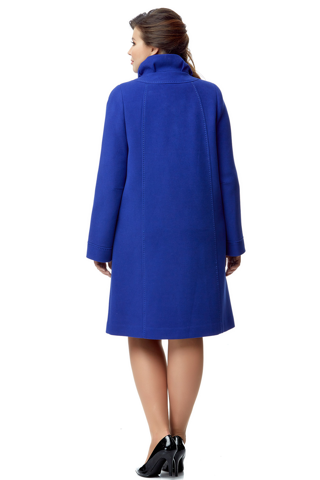 Женское пальто из текстиля с воротником 8000950-3