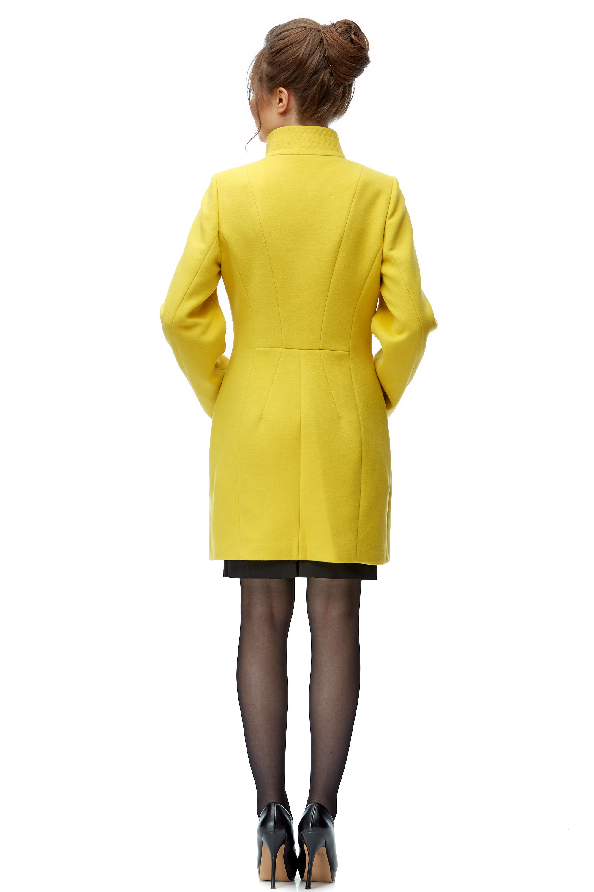 Женское пальто из текстиля с воротником 8001774-3
