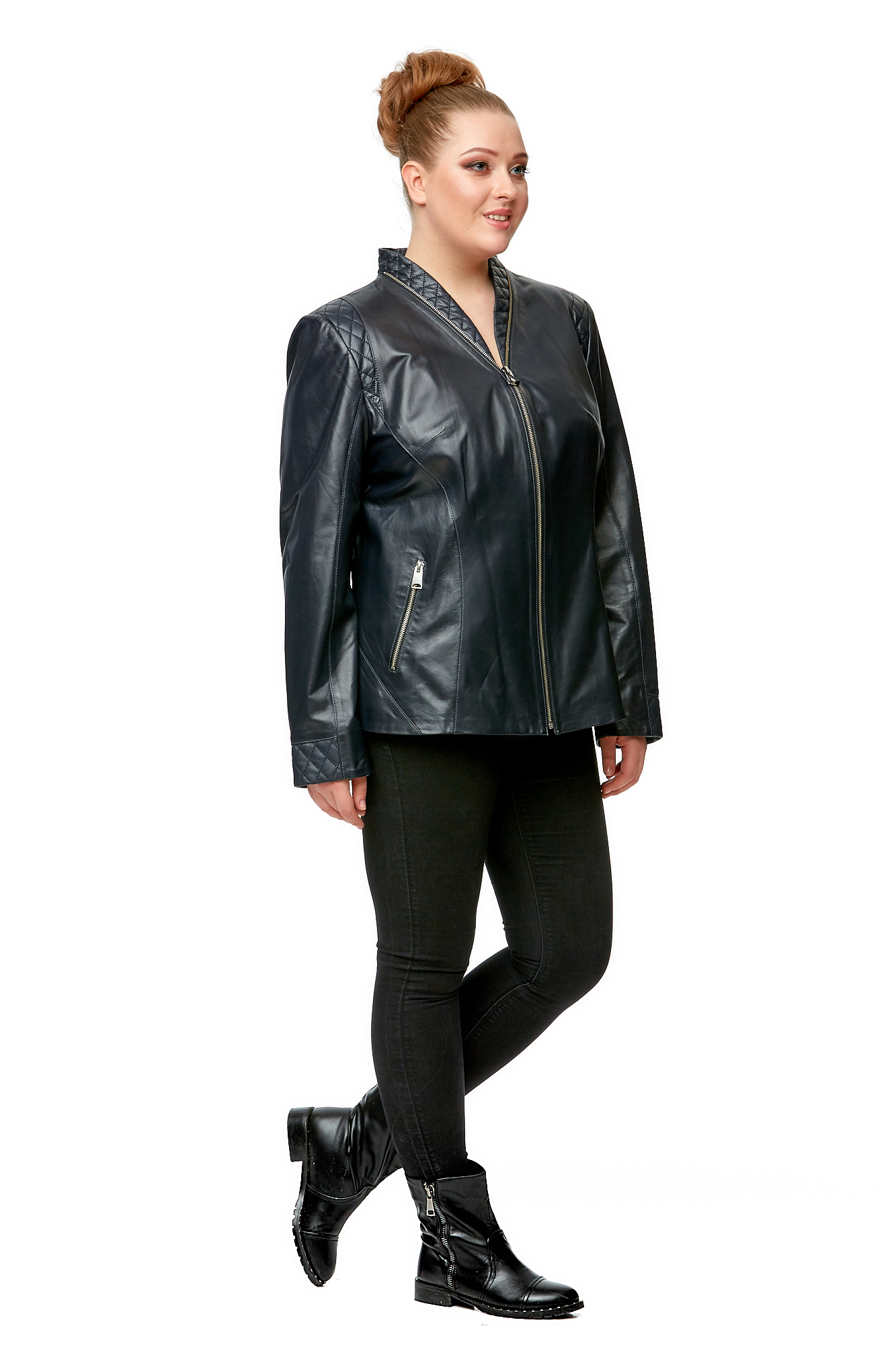 Женская кожаная куртка из натуральной кожи 8002040-2