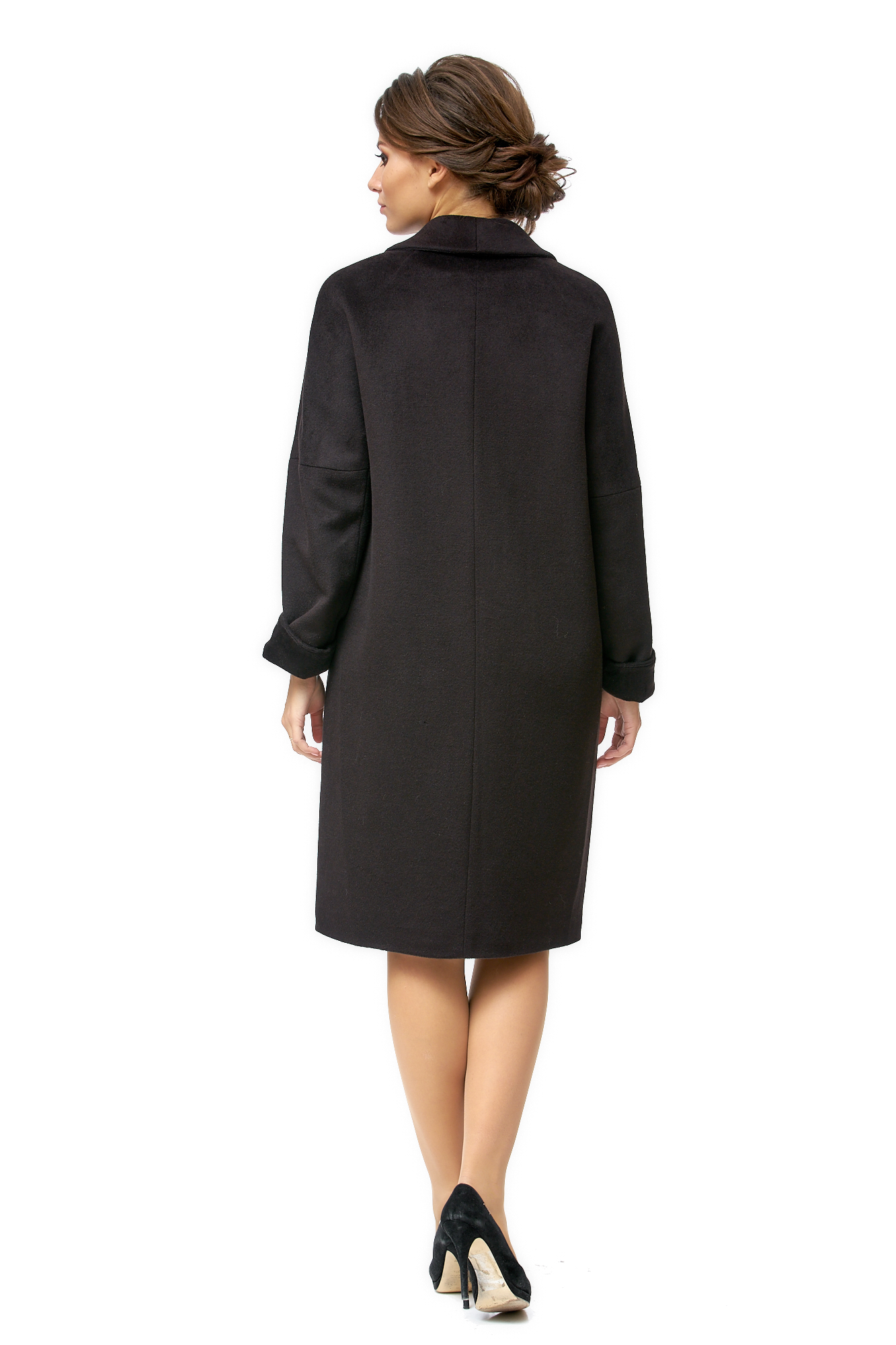 Женское пальто из текстиля с воротником 8002270-3