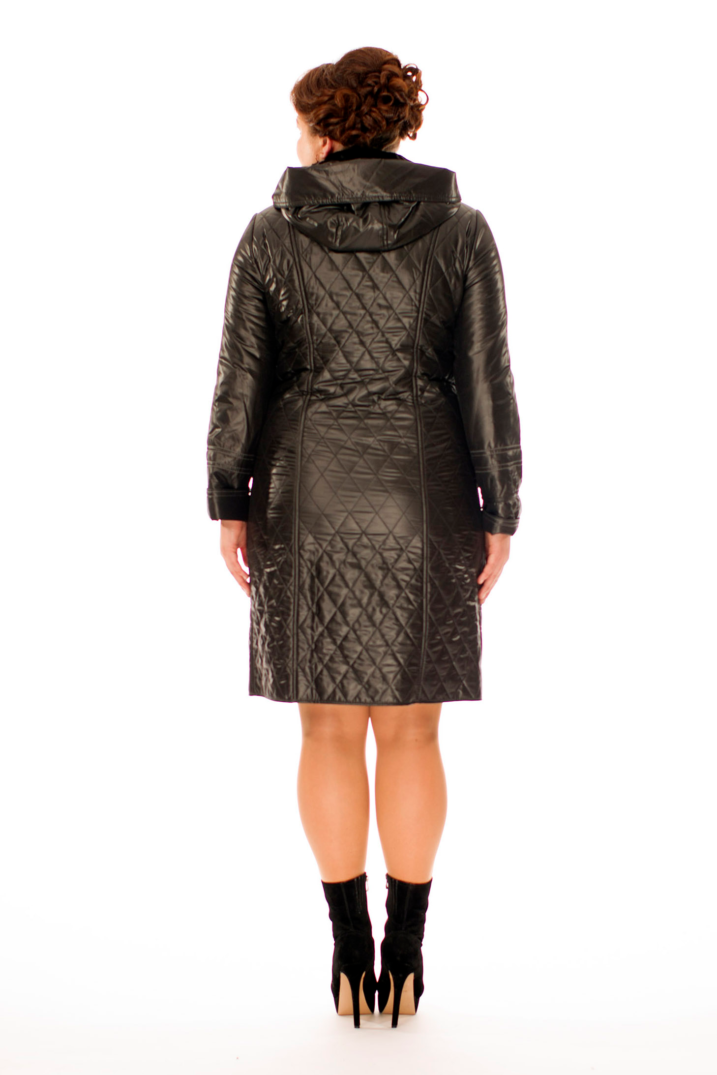 Женское пальто из текстиля с капюшоном 8002995-2