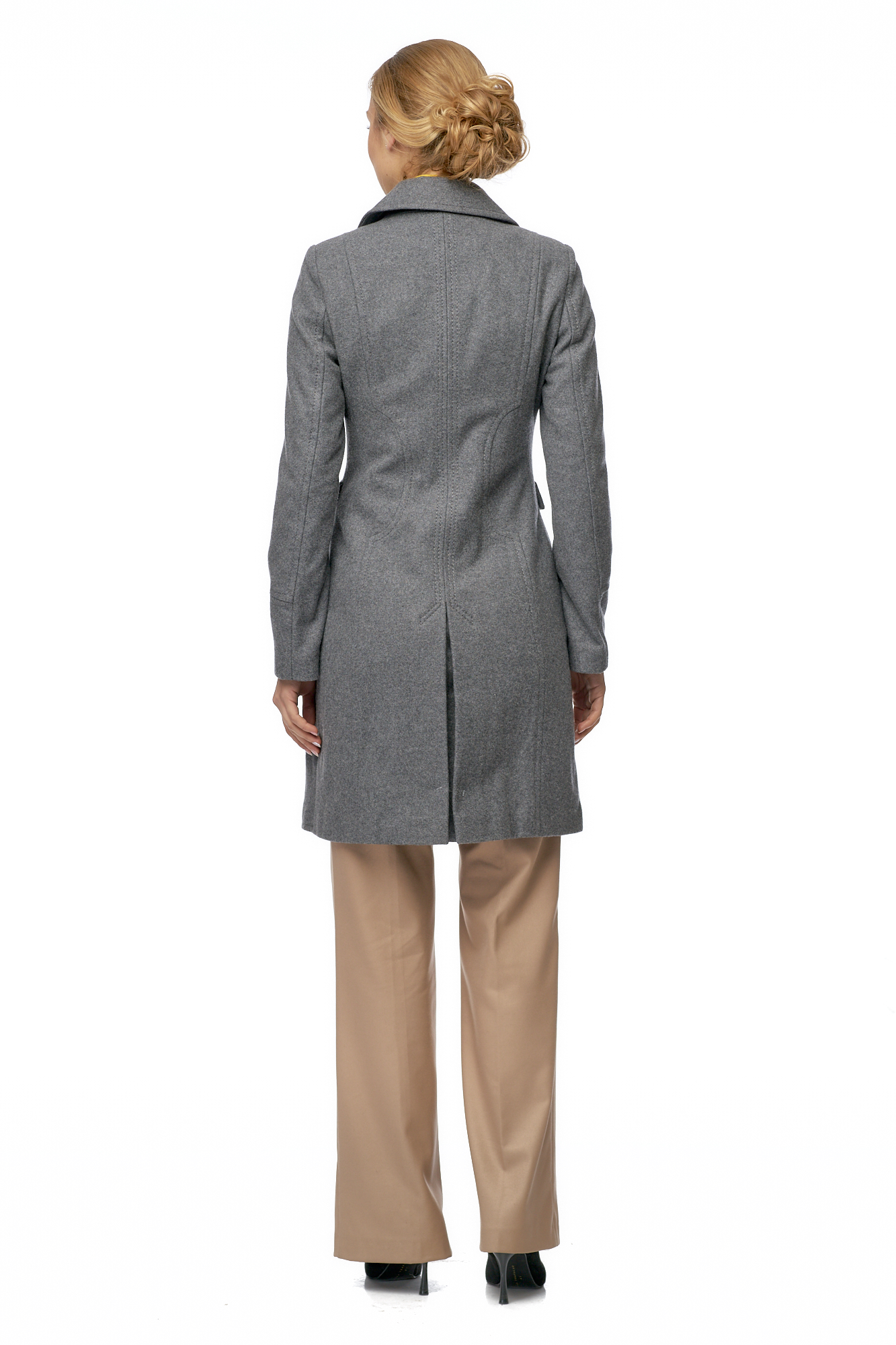 Женское пальто из текстиля с воротником 8003049-4