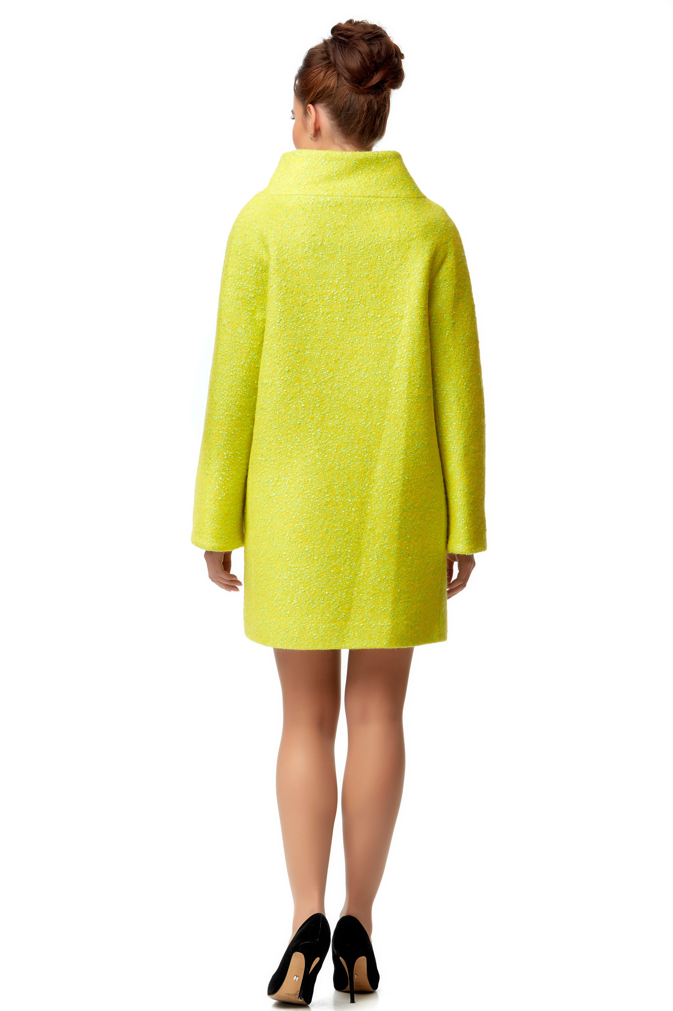 Женское пальто из текстиля с воротником 8009934-3
