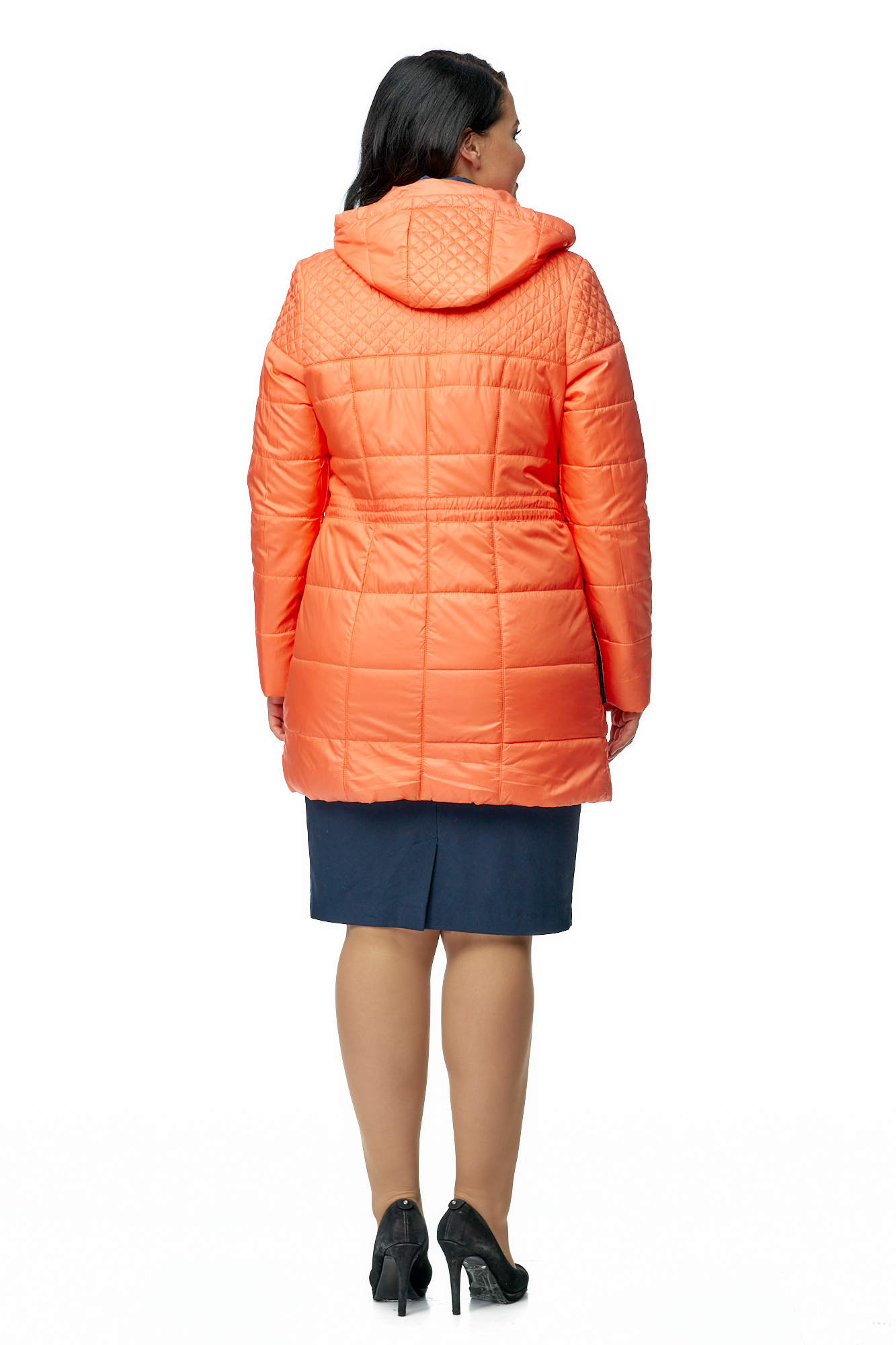 Куртка женская из текстиля с капюшоном 8010128-3