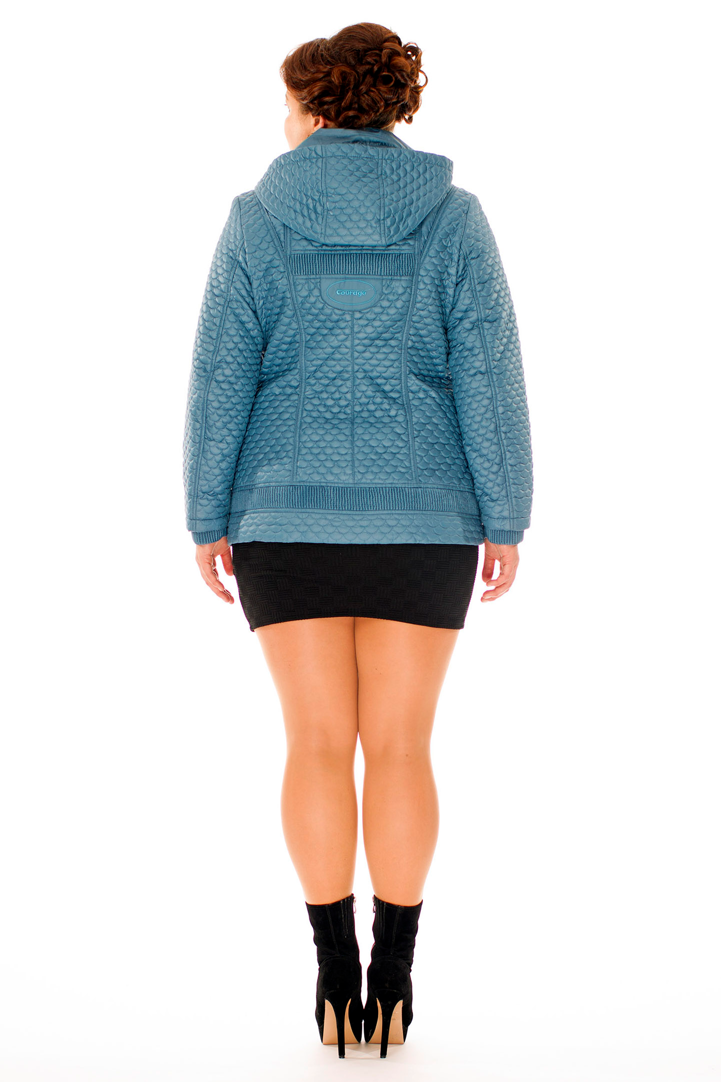 Куртка женская из текстиля с капюшоном 8010175-3