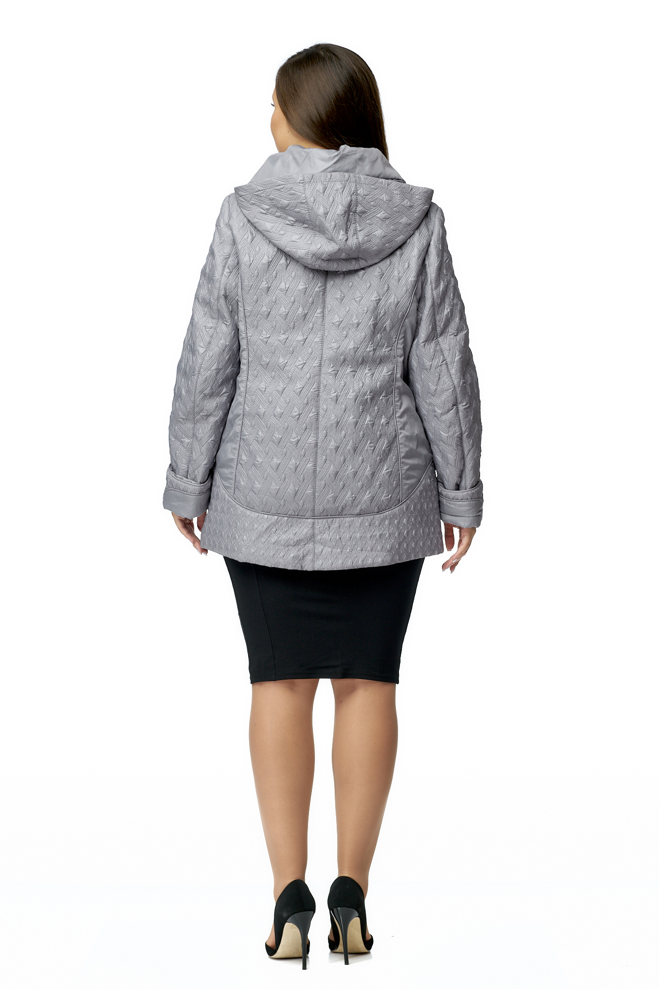 Куртка женская из текстиля с капюшоном 8010226-3